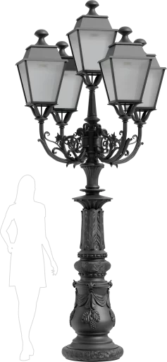 Wysoka latarnia stylowa KS3/02
