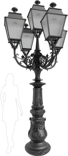 Wysoka latarnia stylowa KS3/02