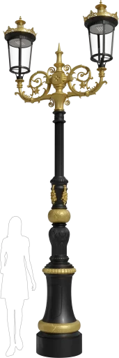 Wysoka latarnia stylowa KBM!_2xR03!_2x42! h=4500 v2