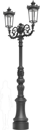 Wysoka latarnia stylowa KBM_2xR03_2x42! h=4500