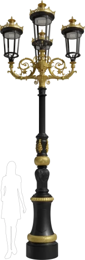 Wysoka latarnia stylowa KBM!_4xR03!_4x42! h=4500 v2