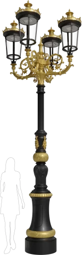 Wysoka latarnia stylowa KBM!_4xR03!_4x42! h=4500 v2