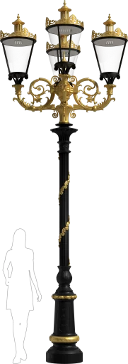 Wysoka latarnia stylowa MRX! 4x!R03 4x!03_O v2