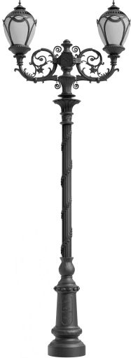 Wysoka latarnia stylowa MRX (d120)_2xR03_2xA2D_O h=4500